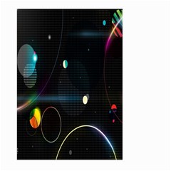 Glare Light Luster Circles Shapes Large Garden Flag (two Sides) by Simbadda