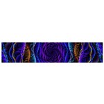 Flowers Dive Neon Light Patterns Flano Scarf (Small) Back