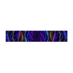 Flowers Dive Neon Light Patterns Flano Scarf (mini) by Simbadda