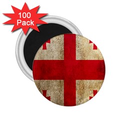 Georgia Flag Mud Texture Pattern Symbol Surface 2 25  Magnets (100 Pack)  by Simbadda