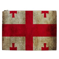 Georgia Flag Mud Texture Pattern Symbol Surface Cosmetic Bag (xxl)  by Simbadda