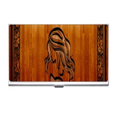 Pattern Shape Wood Background Texture Business Card Holders