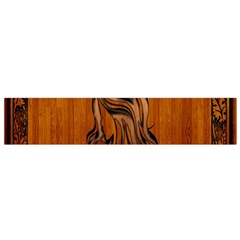 Pattern Shape Wood Background Texture Flano Scarf (small) by Simbadda