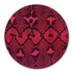 Leather Point Surface Round Mousepads