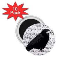 Black Raven  1 75  Magnets (10 Pack) 
