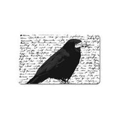 Black Raven  Magnet (name Card) by Valentinaart