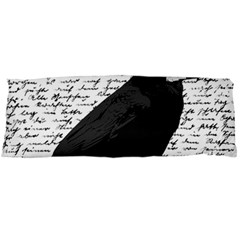 Black Raven  Body Pillow Case (dakimakura) by Valentinaart