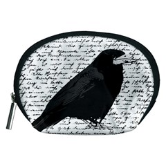 Black Raven  Accessory Pouches (medium)  by Valentinaart