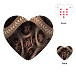 Patterns Dive Background Playing Cards (Heart)  Front