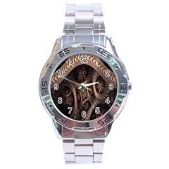 Patterns Dive Background Stainless Steel Analogue Watch by Simbadda