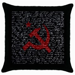 Communism  Throw Pillow Case (black) by Valentinaart