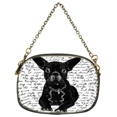 Cute Bulldog Chain Purses (two Sides)  by Valentinaart