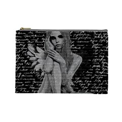 Angel Cosmetic Bag (large)  by Valentinaart