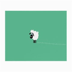 Sheep Trails Curly Minimalism Small Glasses Cloth by Simbadda