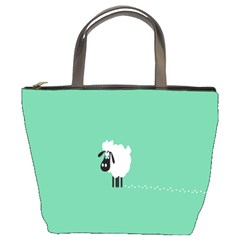 Sheep Trails Curly Minimalism Bucket Bags by Simbadda