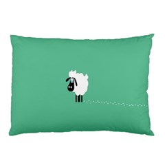 Sheep Trails Curly Minimalism Pillow Case (two Sides) by Simbadda
