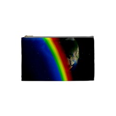 Rainbow Earth Outer Space Fantasy Carmen Image Cosmetic Bag (small)  by Simbadda