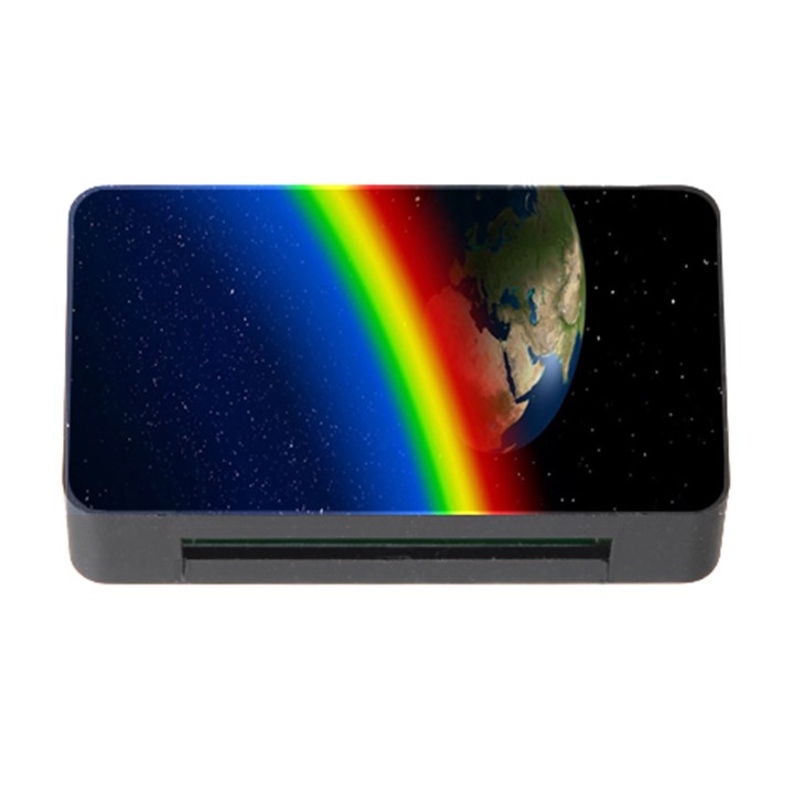 Rainbow Earth Outer Space Fantasy Carmen Image Memory Card Reader with CF