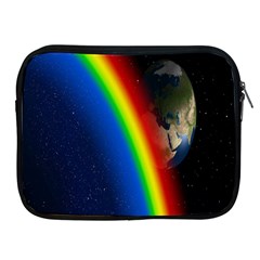 Rainbow Earth Outer Space Fantasy Carmen Image Apple Ipad 2/3/4 Zipper Cases by Simbadda