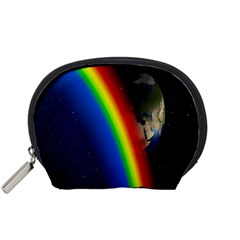 Rainbow Earth Outer Space Fantasy Carmen Image Accessory Pouches (small)  by Simbadda