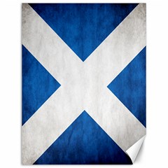 Scotland Flag Surface Texture Color Symbolism Canvas 12  X 16   by Simbadda