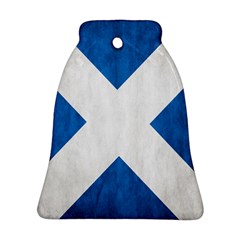 Scotland Flag Surface Texture Color Symbolism Ornament (bell) by Simbadda