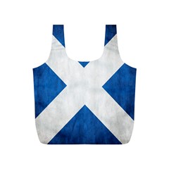 Scotland Flag Surface Texture Color Symbolism Full Print Recycle Bags (s)  by Simbadda