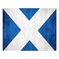 Scotland Flag Surface Texture Color Symbolism Double Sided Flano Blanket (large)  by Simbadda