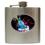 Sneakers Shoes Patterns Bright Hip Flask (6 oz) Front