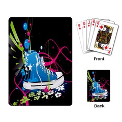 Sneakers Shoes Patterns Bright Playing Card