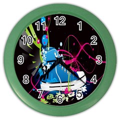 Sneakers Shoes Patterns Bright Color Wall Clocks