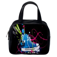 Sneakers Shoes Patterns Bright Classic Handbags (One Side)