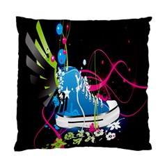 Sneakers Shoes Patterns Bright Standard Cushion Case (two Sides) by Simbadda