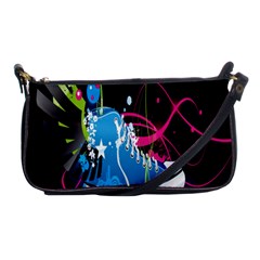 Sneakers Shoes Patterns Bright Shoulder Clutch Bags by Simbadda
