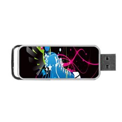 Sneakers Shoes Patterns Bright Portable USB Flash (Two Sides)