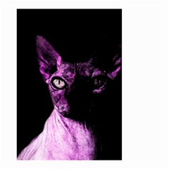 Pink Sphynx Cat Small Garden Flag (two Sides) by Valentinaart