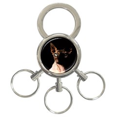 Sphynx Cat 3-ring Key Chains by Valentinaart