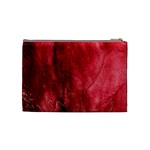 Red Background Texture Cosmetic Bag (Medium)  Back