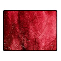 Red Background Texture Fleece Blanket (small) by Simbadda