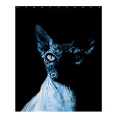 Blue Sphynx Cat Shower Curtain 60  X 72  (medium)  by Valentinaart