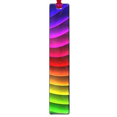 Spectrum Rainbow Background Surface Stripes Texture Waves Large Book Marks by Simbadda