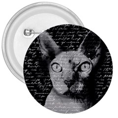 Sphynx Cat 3  Buttons by Valentinaart