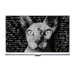 Sphynx Cat Business Card Holders by Valentinaart