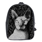 Sphynx cat School Bags(Large)  Front