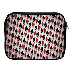 Suit Spades Hearts Clubs Diamonds Background Texture Apple Ipad 2/3/4 Zipper Cases by Simbadda