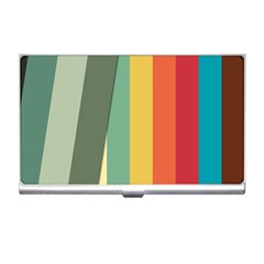 Texture Stripes Lines Color Bright Business Card Holders by Simbadda