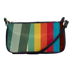 Texture Stripes Lines Color Bright Shoulder Clutch Bags