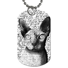 Sphynx cat Dog Tag (Two Sides)