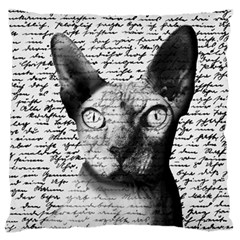 Sphynx cat Standard Flano Cushion Case (One Side)