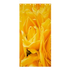 Yellow Neon Flowers Shower Curtain 36  X 72  (stall)  by Simbadda